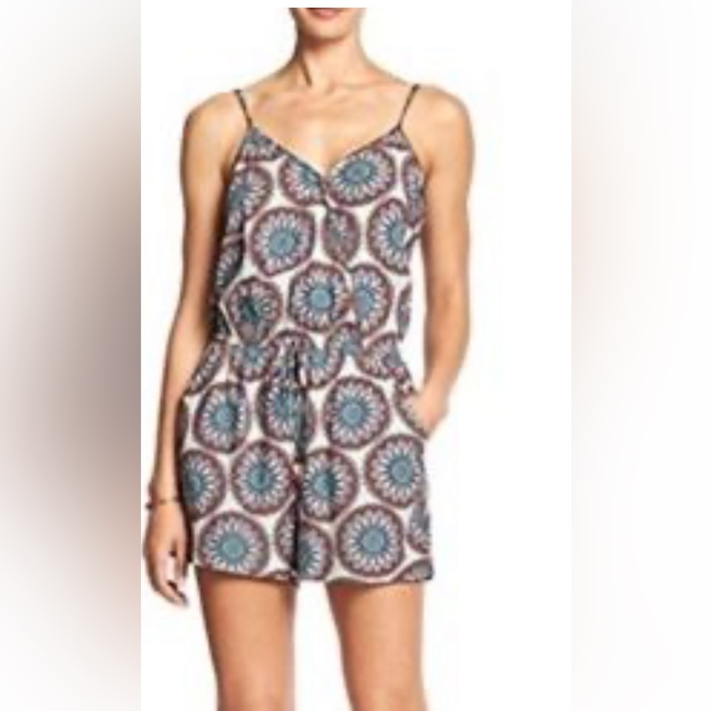 Banana Republic Multicolor Patterned Romper